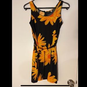 Vintage Koko Knot in Gear Fashions Sunflower Summer Tie-Front Dress